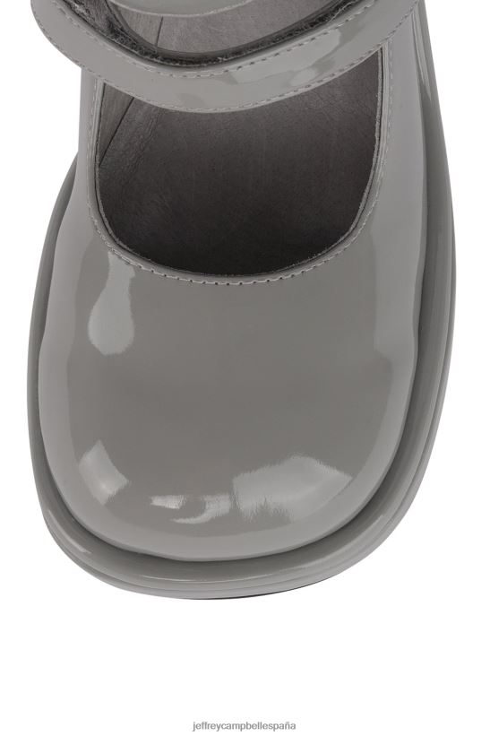 mujer Jeffrey Campbell arlón charol gris PHXV4X1385 bomba de tacón