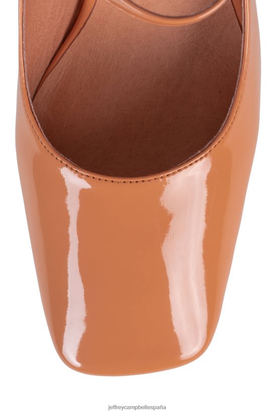 mujer Jeffrey Campbell bourdin-2 patente naranja PHXV4X1358 bomba de tacón
