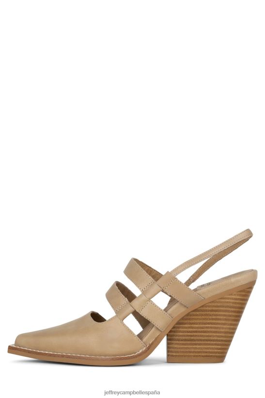 mujer Jeffrey Campbell carolino natural PHXV4X51 bomba de tacón