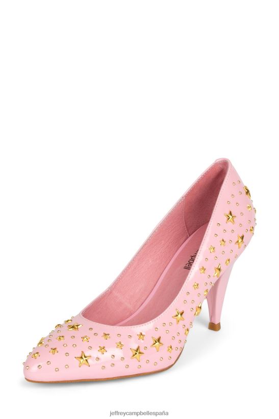 mujer Jeffrey Campbell estudio de las estrellas oro rosa charol PHXV4X1374 bomba de tacón