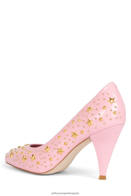 mujer Jeffrey Campbell estudio de las estrellas oro rosa charol PHXV4X1374 bomba de tacón