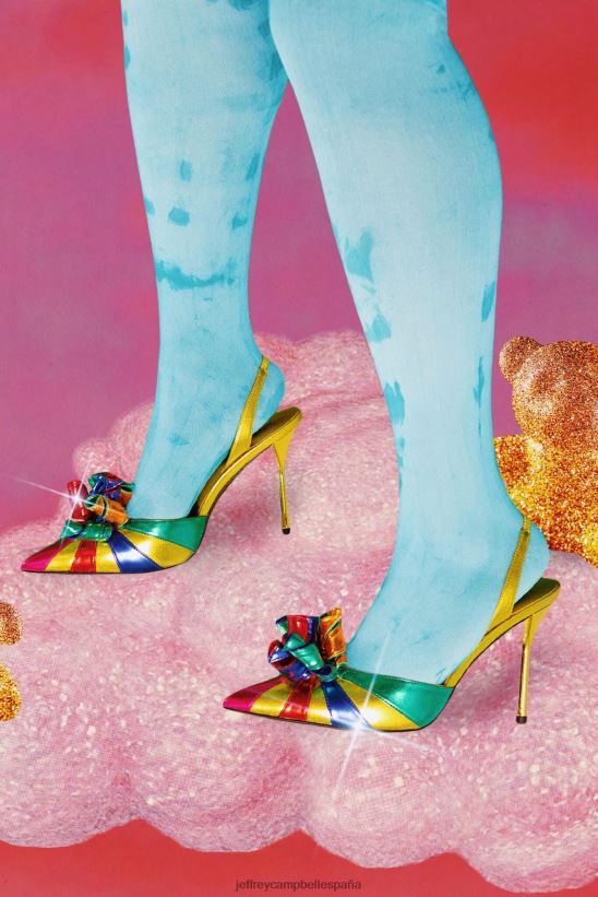 mujer Jeffrey Campbell favor de fiesta plata metalizado negro PHXV4X1315 bomba de tacón