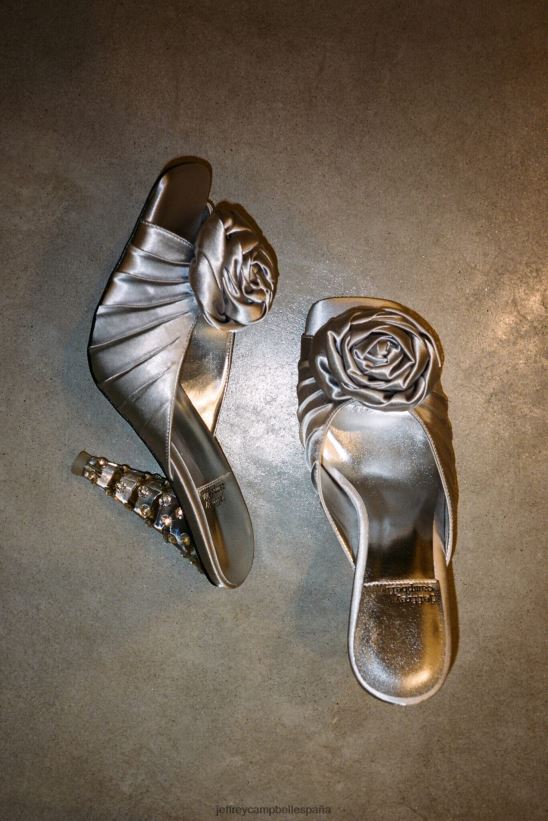 mujer Jeffrey Campbell floreció rosa rosa satinado PHXV4X1318 bomba de tacón