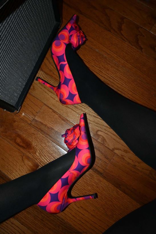 mujer Jeffrey Campbell la flor rojo azul marino multi PHXV4X1345 bomba de tacón