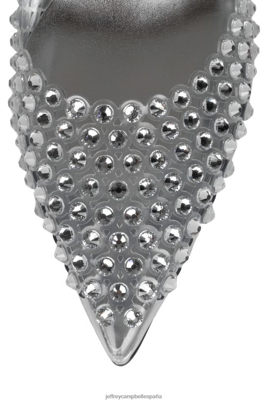 mujer Jeffrey Campbell limpiabotas plata clara PHXV4X1349 bomba de tacón