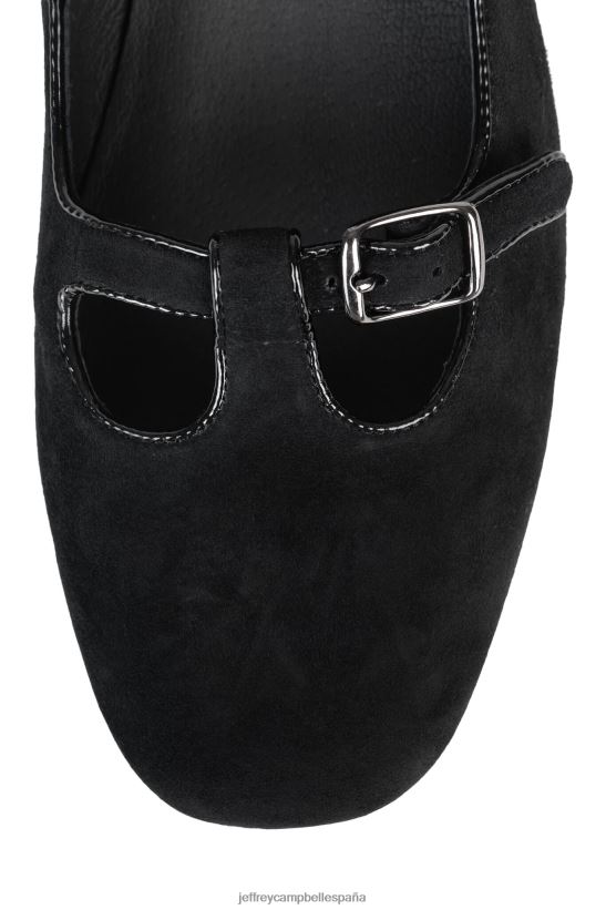 mujer Jeffrey Campbell musical ante negro PHXV4X1400 bomba de tacón