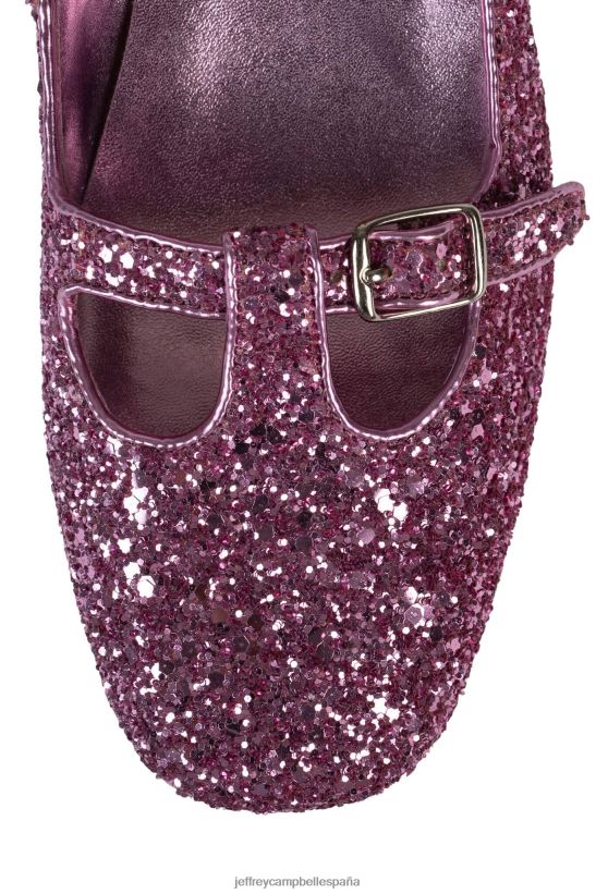mujer Jeffrey Campbell musical purpurina fucsia PHXV4X1397 bomba de tacón