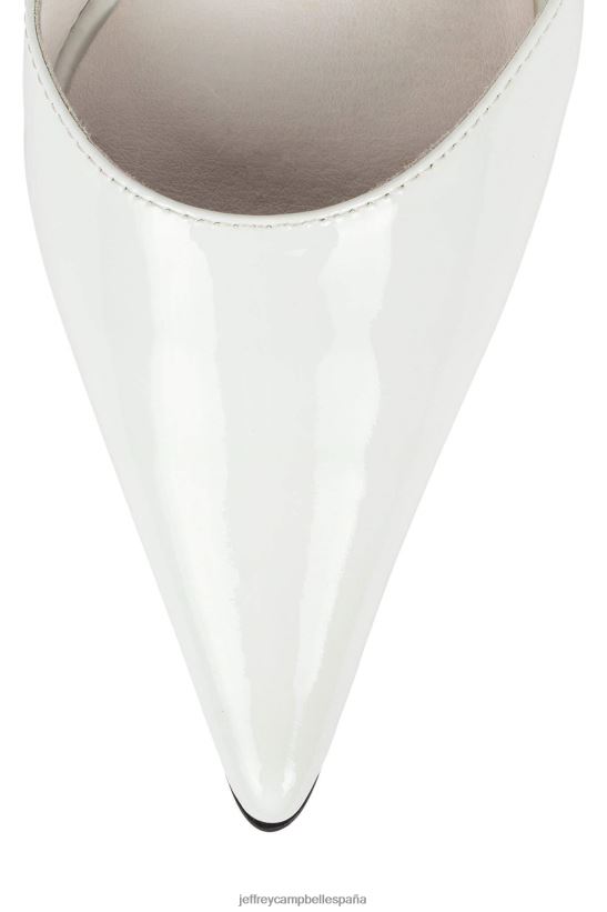 mujer Jeffrey Campbell rodear oro blanco charol PHXV4X1381 bomba de tacón