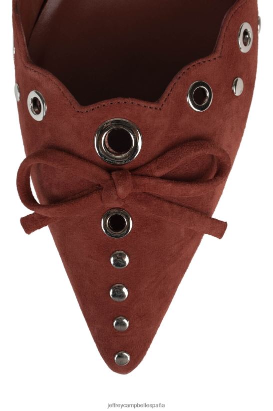 mujer Jeffrey Campbell satisfecho óxido de ante plateado PHXV4X1394 bomba de tacón