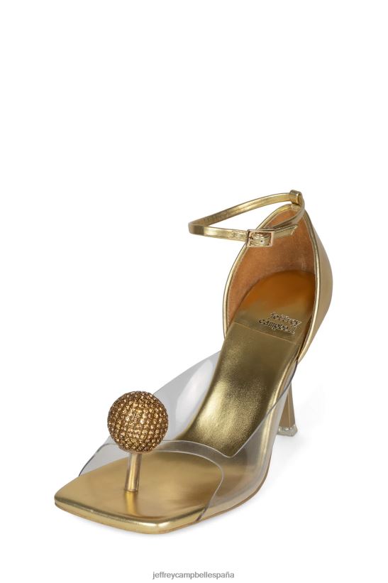 mujer Jeffrey Campbell sofística oro PHXV4X1335 bomba de tacón