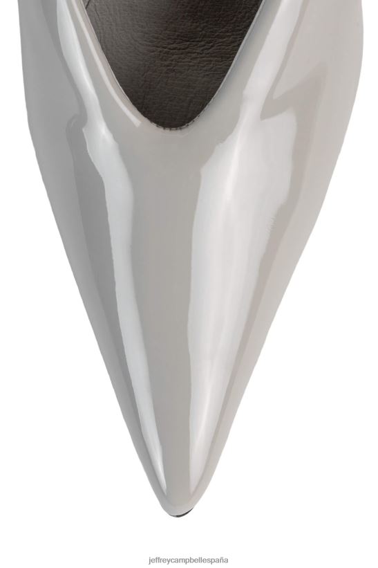 mujer Jeffrey Campbell zumbido charol gris PHXV4X125 bomba de tacón