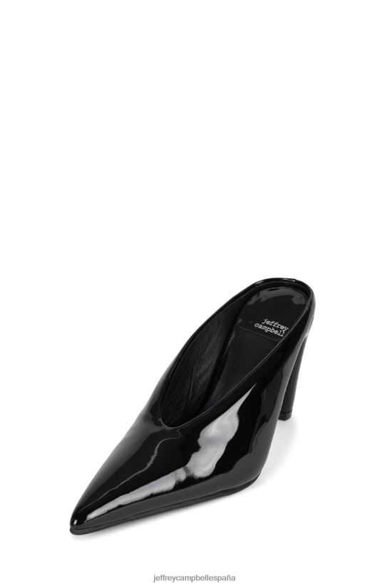 mujer Jeffrey Campbell zumbido charol negro PHXV4X126 bomba de tacón