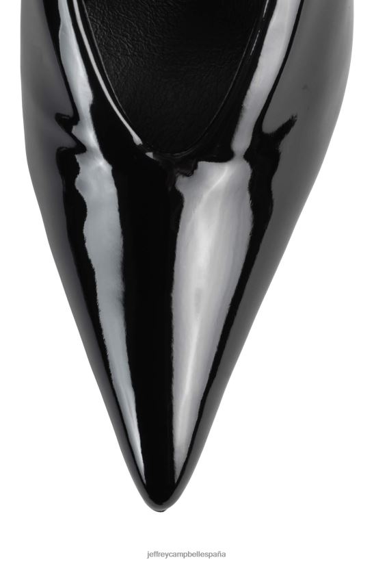 mujer Jeffrey Campbell zumbido charol negro PHXV4X126 bomba de tacón