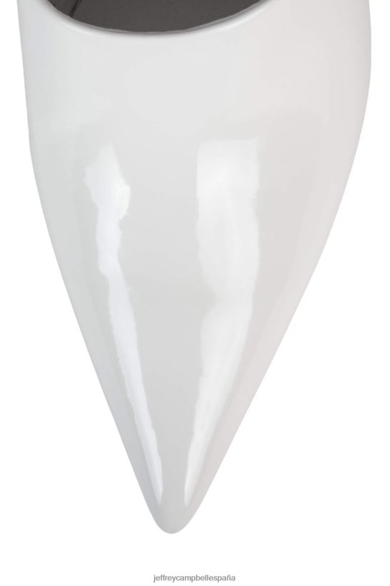mujer Jeffrey Campbell colleta charol blanco PHXV4X1653 mula de tacón