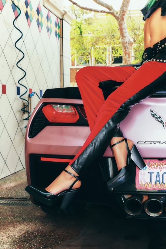 mujer Jeffrey Campbell disturbia Marfil PHXV4X93 mula de tacón