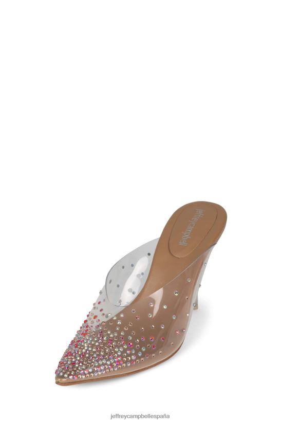 mujer Jeffrey Campbell drizella ante nude claro PHXV4X1683 mula de tacón