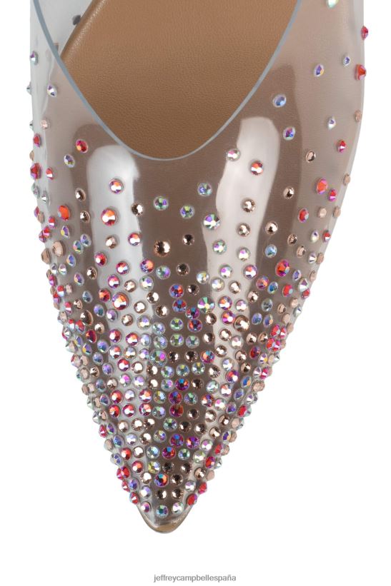 mujer Jeffrey Campbell drizella ante nude claro PHXV4X1683 mula de tacón