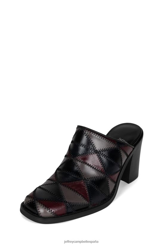 mujer Jeffrey Campbell karma negro gris multi PHXV4X1723 mula de tacón