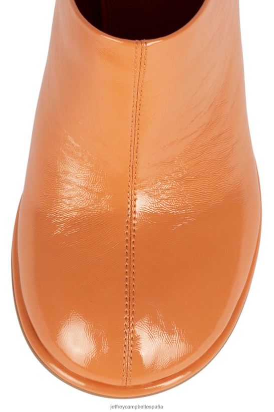 mujer Jeffrey Campbell oblicuos charol arrugado coral PHXV4X1721 mula de tacón