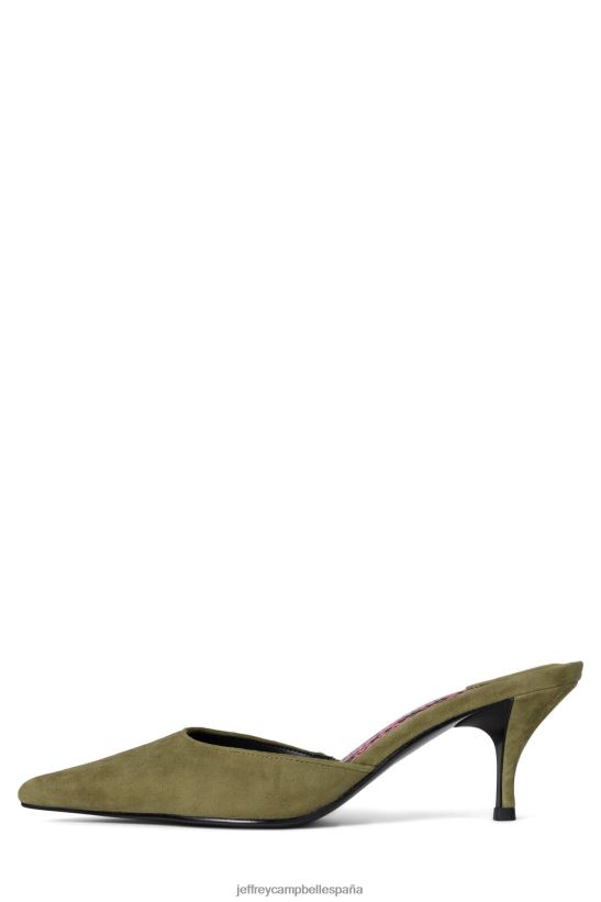 mujer Jeffrey Campbell operatorio serpiente rosa ante verde PHXV4X1699 mula de tacón