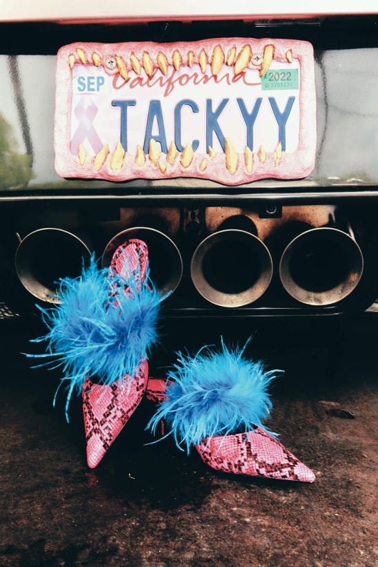 mujer Jeffrey Campbell plumaje serpiente blanca negra PHXV4X1695 mula de tacón