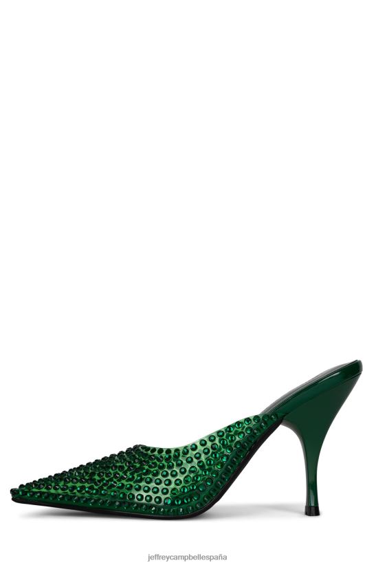 mujer Jeffrey Campbell romántico combinación verde PHXV4X1710 mula de tacón