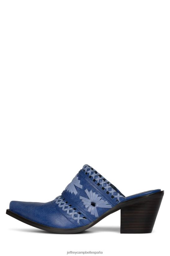 mujer Jeffrey Campbell teje combo azul PHXV4X1728 mula de tacón