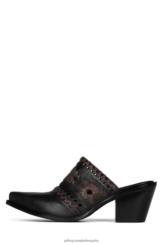 mujer Jeffrey Campbell teje marrón oscuro PHXV4X1729 mula de tacón