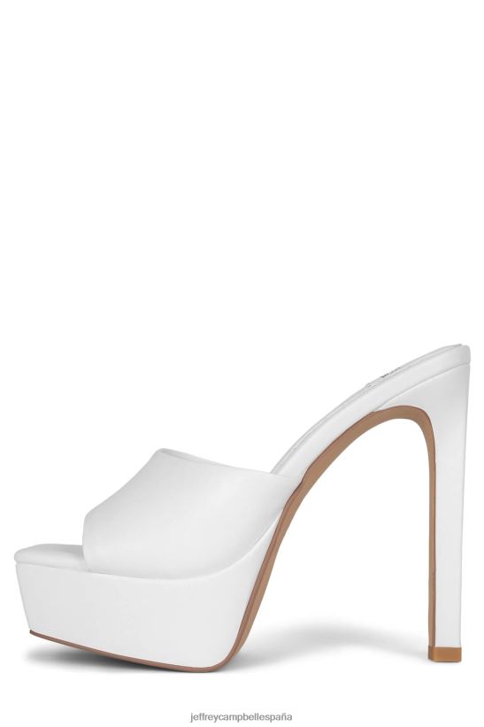 mujer Jeffrey Campbell va-glam blanco PHXV4X1665 mula de tacón