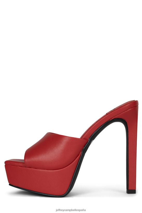 mujer Jeffrey Campbell va-glam rojo PHXV4X1663 mula de tacón
