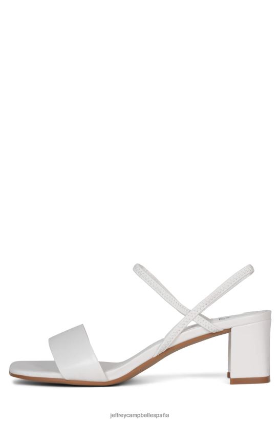 mujer Jeffrey Campbell adaptar blanco PHXV4X87 sandalia de tacón