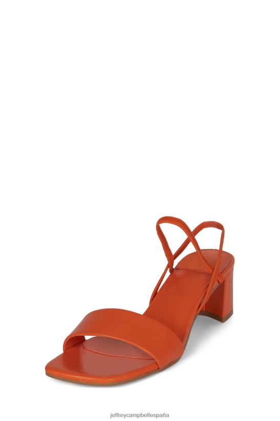 mujer Jeffrey Campbell adaptar naranja PHXV4X88 sandalia de tacón