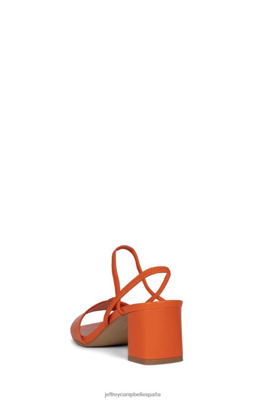 mujer Jeffrey Campbell adaptar naranja PHXV4X88 sandalia de tacón