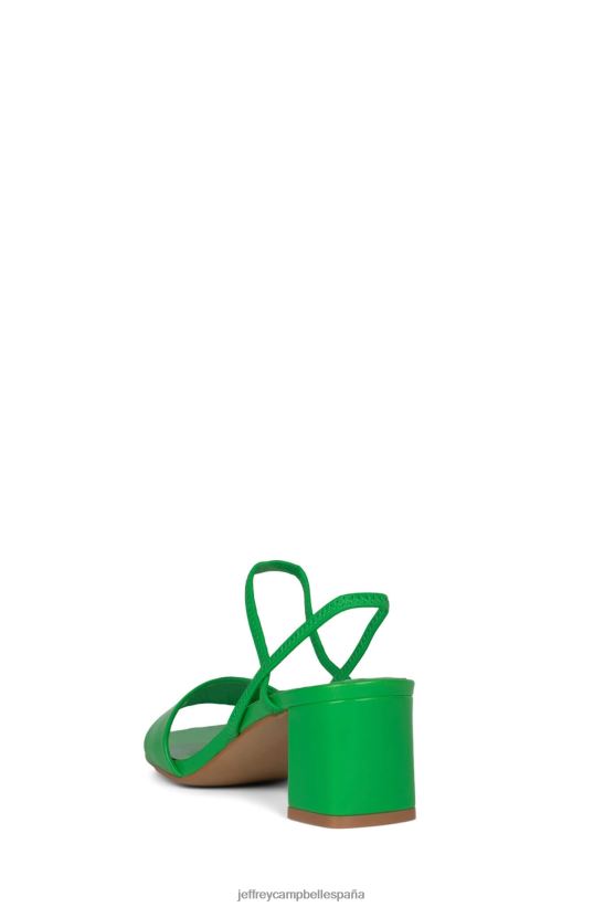 mujer Jeffrey Campbell adaptar verde PHXV4X90 sandalia de tacón