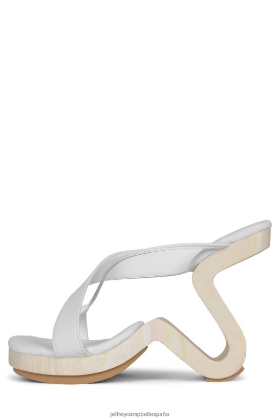 mujer Jeffrey Campbell arbelos blanco PHXV4X116 sandalia de tacón