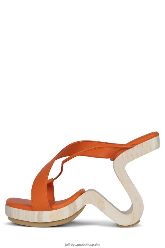 mujer Jeffrey Campbell arbelos naranja PHXV4X114 sandalia de tacón