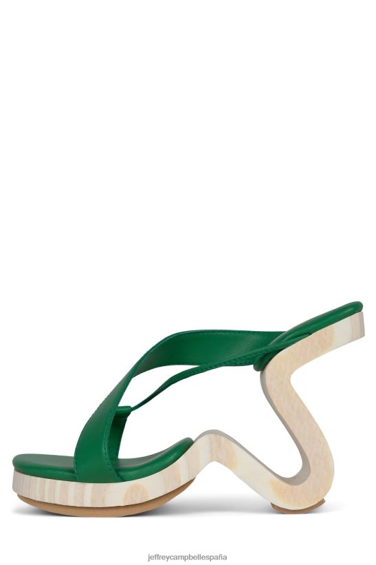 mujer Jeffrey Campbell arbelos verde PHXV4X115 sandalia de tacón