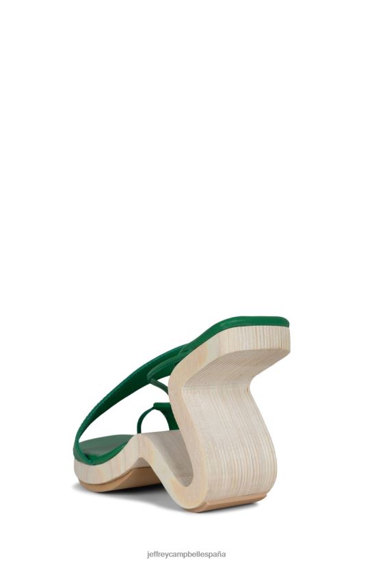 mujer Jeffrey Campbell arbelos verde PHXV4X115 sandalia de tacón