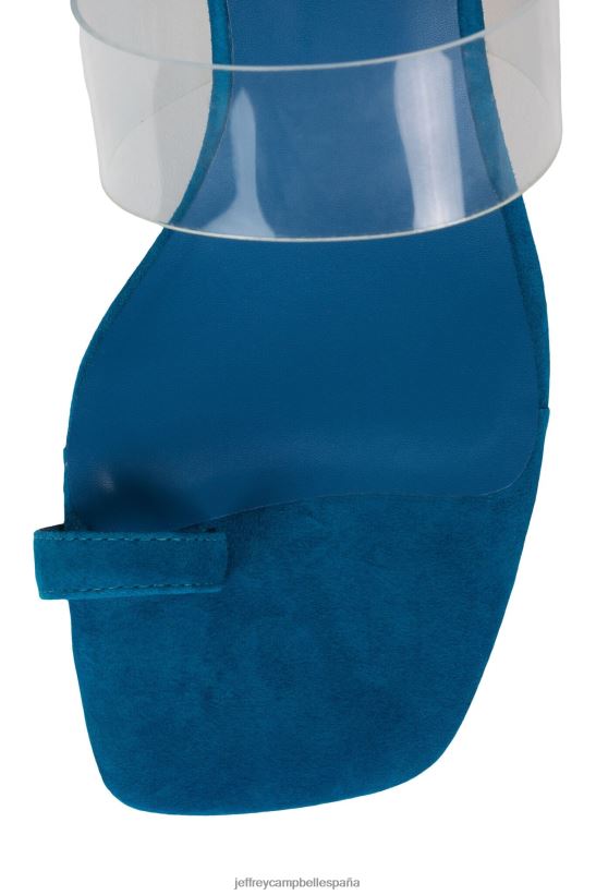 mujer Jeffrey Campbell calcular ante azul dorado PHXV4X1464 sandalia de tacón