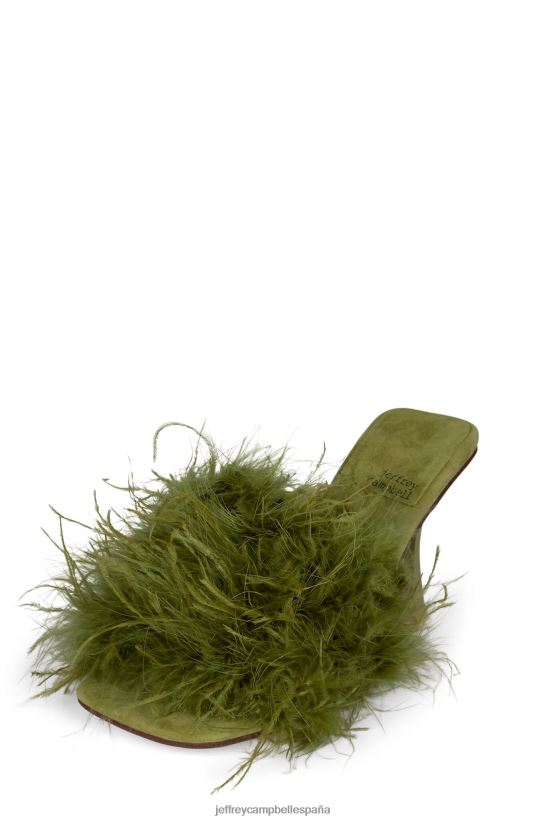 mujer Jeffrey Campbell chofer aceituna PHXV4X1539 sandalia de tacón