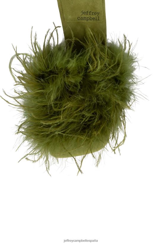 mujer Jeffrey Campbell chofer aceituna PHXV4X1539 sandalia de tacón