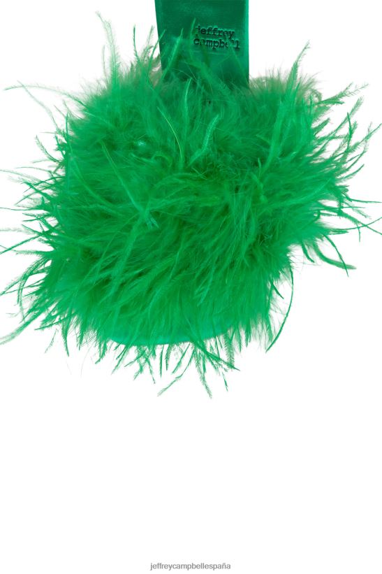 mujer Jeffrey Campbell chofer verde brillante PHXV4X1522 sandalia de tacón