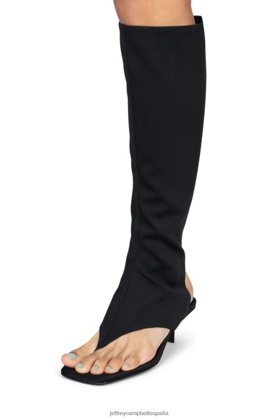 mujer Jeffrey Campbell confianza neopreno negro PHXV4X107 sandalia de tacón