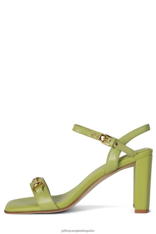mujer Jeffrey Campbell dinámico oro Verde PHXV4X1450 sandalia de tacón