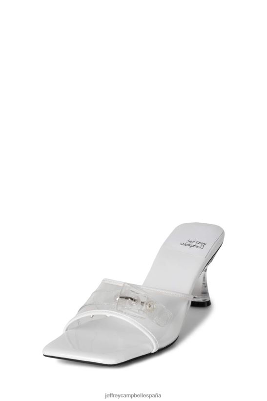 mujer Jeffrey Campbell endurecer blanco claro PHXV4X1443 sandalia de tacón
