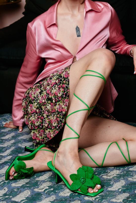 mujer Jeffrey Campbell esencia ante verde PHXV4X127 sandalia de tacón