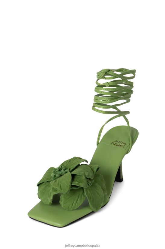 mujer Jeffrey Campbell esencia ante verde PHXV4X127 sandalia de tacón