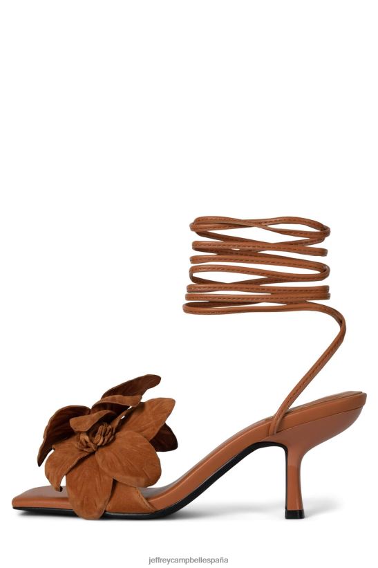 mujer Jeffrey Campbell esencia gamuza bronceada PHXV4X128 sandalia de tacón