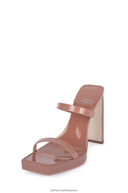 mujer Jeffrey Campbell estafador patente de rubor polvoriento PHXV4X1556 sandalia de tacón