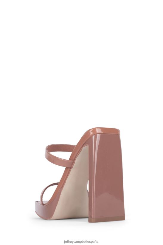 mujer Jeffrey Campbell estafador patente de rubor polvoriento PHXV4X1556 sandalia de tacón
